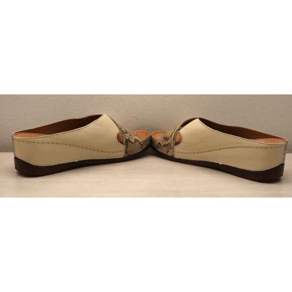 Sheridan Mia WMN Sz 41M US 10M Beige Combo Snake Print Kokos Leather Sandals - Picture 11 of 14